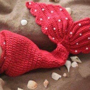 baby handmade crochet starfish mermaid tail costume